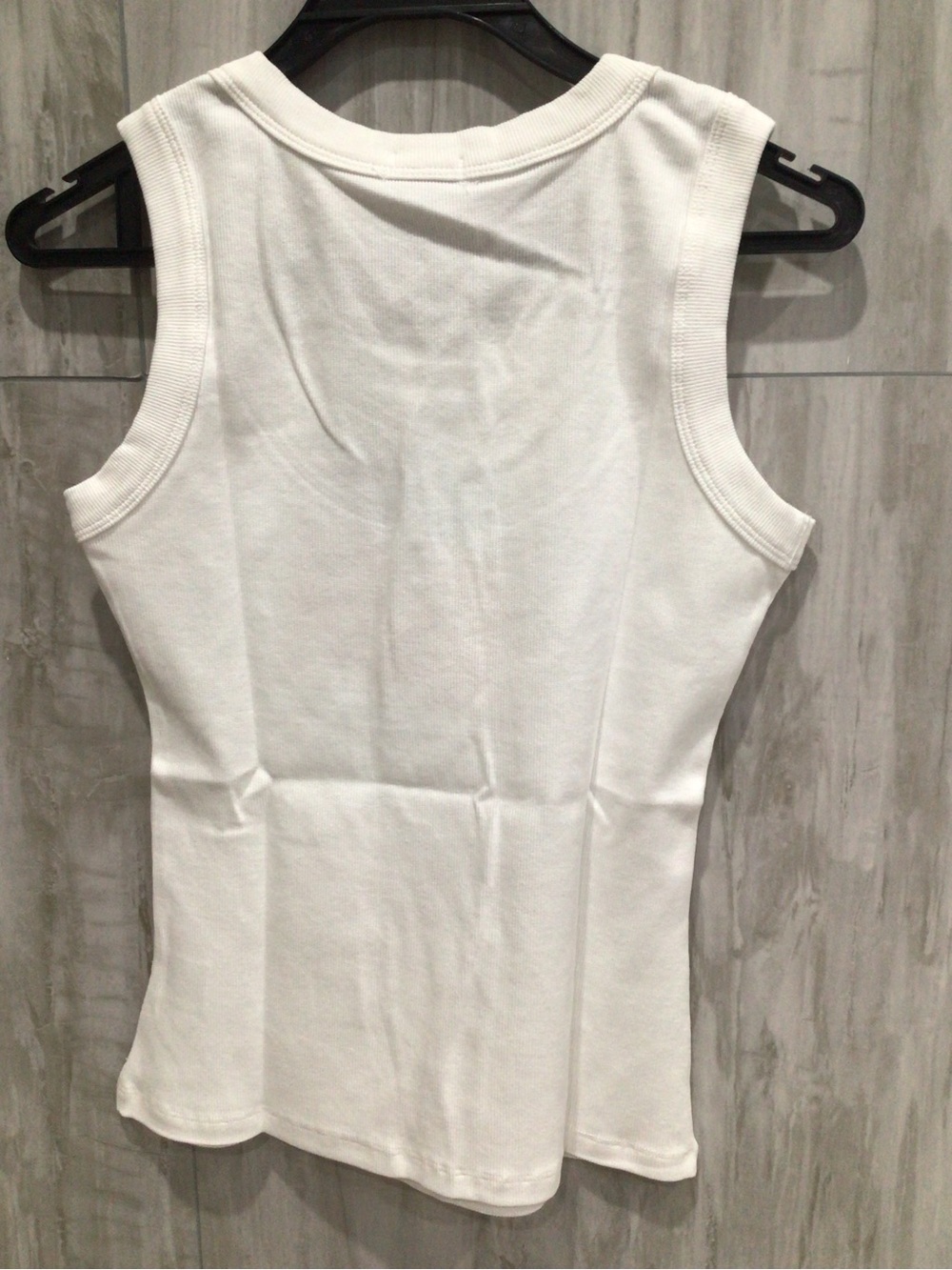Miu Miu White Tank Top with Black Logo - Picture 5 of 8